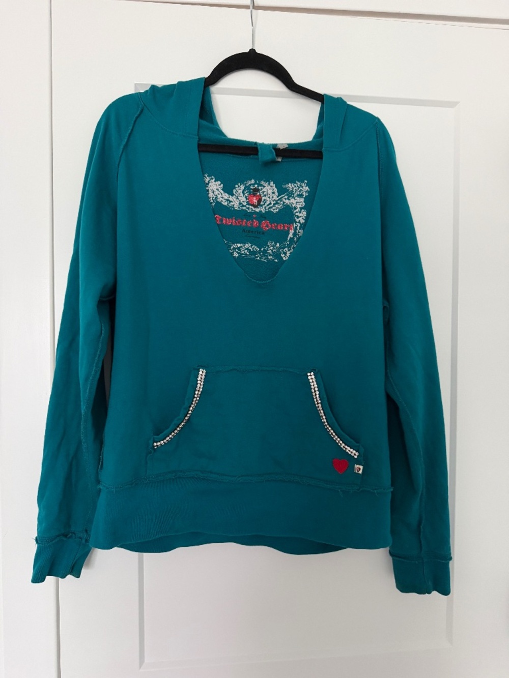 Y2K rare twisted hearts hoodie